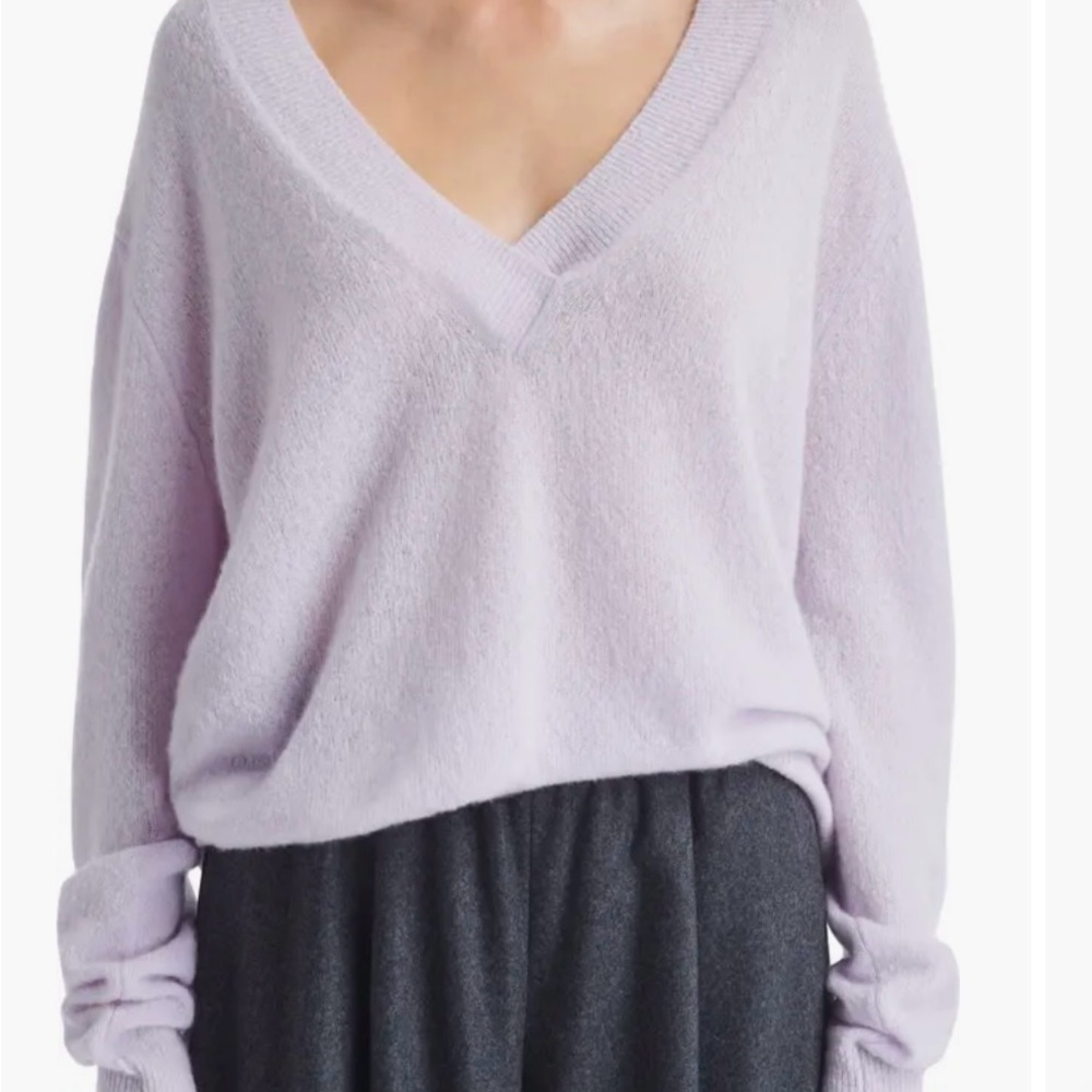 TWP Deep V Cashmere Sweater NWT - Picture 6 of 9